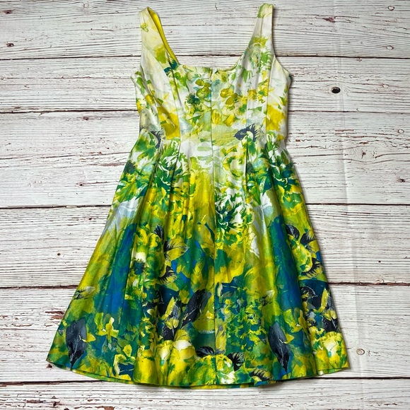Nine West Floral Print A-Line Dress Sz 6 - Picture 12 of 16